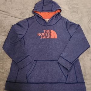 North Face Hoodie XL Purple & Coral